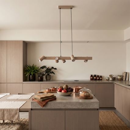 Brilagi - Suspension à câble SELE 6xGU10/30W/230V beige