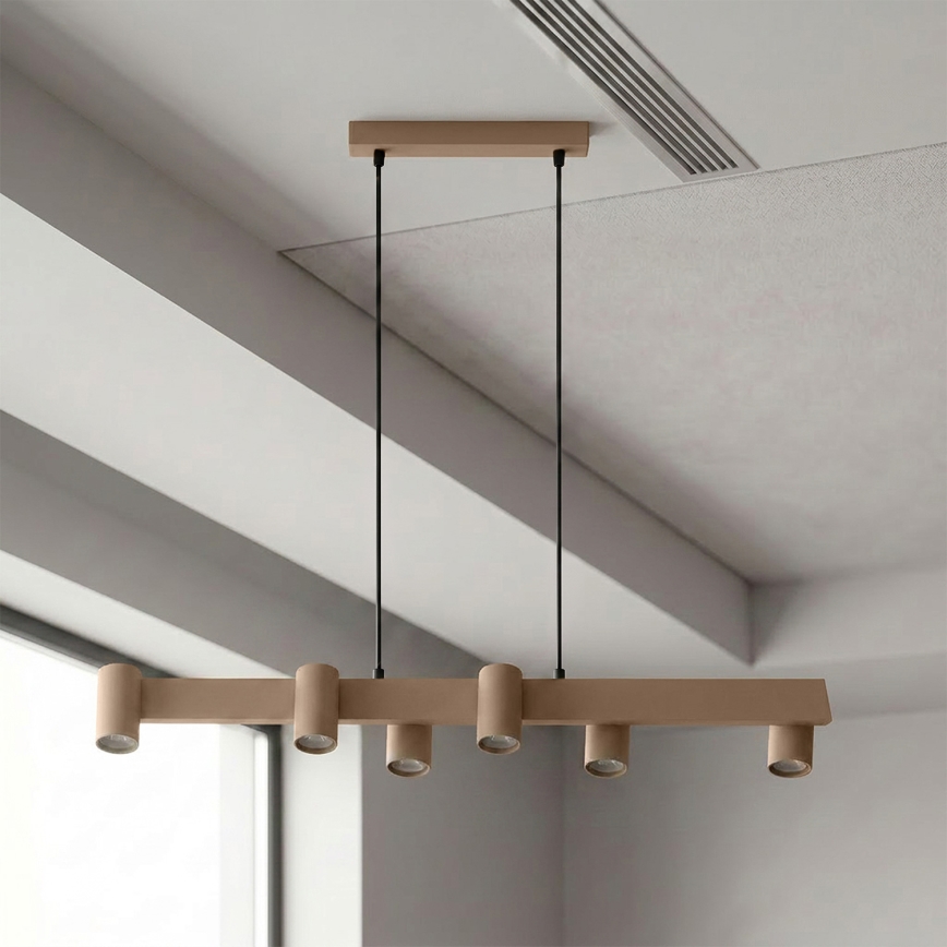 Brilagi - Suspension à câble SELE 6xGU10/30W/230V beige