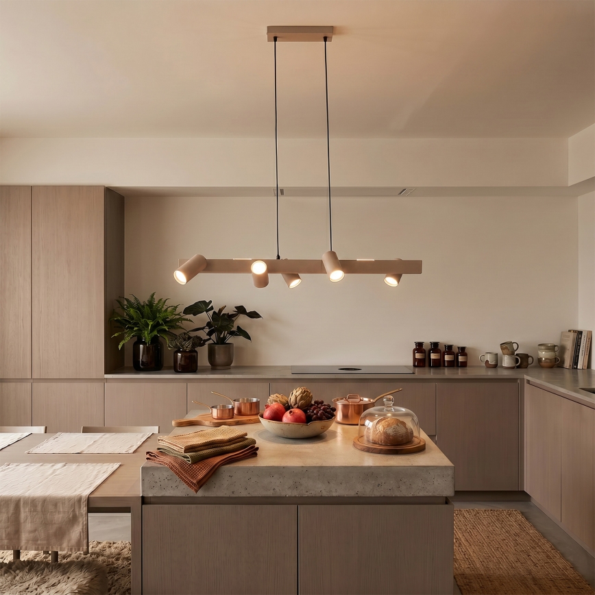 Brilagi - Suspension à câble SELE 6xGU10/30W/230V beige