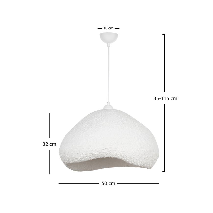 Brilagi - Suspension à câble WABI SABI 1xE27/40W/230V Ø 50 cm blanche