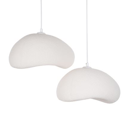Brilagi - Suspension à câble WABI SABI 2xE27/40W/230V Ø 60 cm blanche