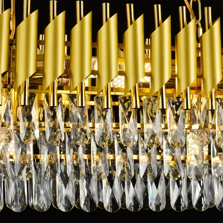 Brilagi - Suspension à chaîne ECLIPSE 10xE14/10W/230V 78x28 cm dorée