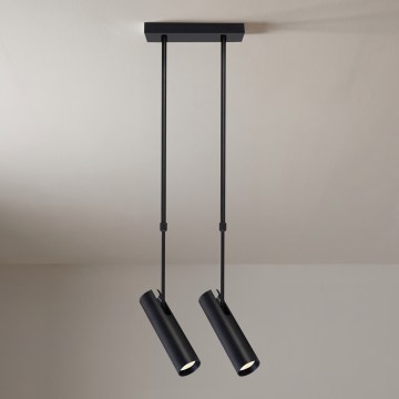 Brilagi - Suspension à tige SELE 2xGU10/30W/230V noire