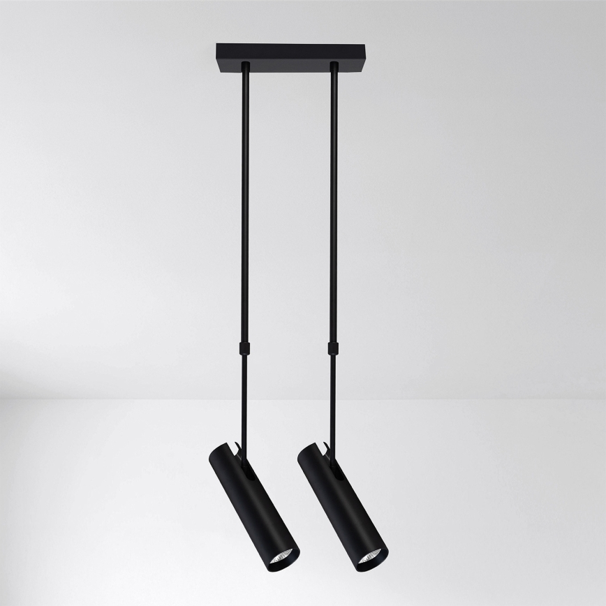 Brilagi - Suspension à tige SELE 2xGU10/30W/230V noire