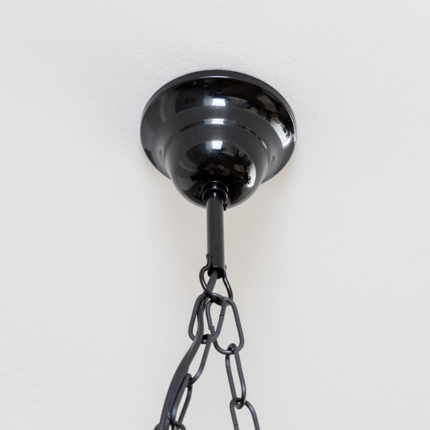 Brilagi - Suspension chaîne QUEEN 2xE14/40W/230V hêtre/noyer