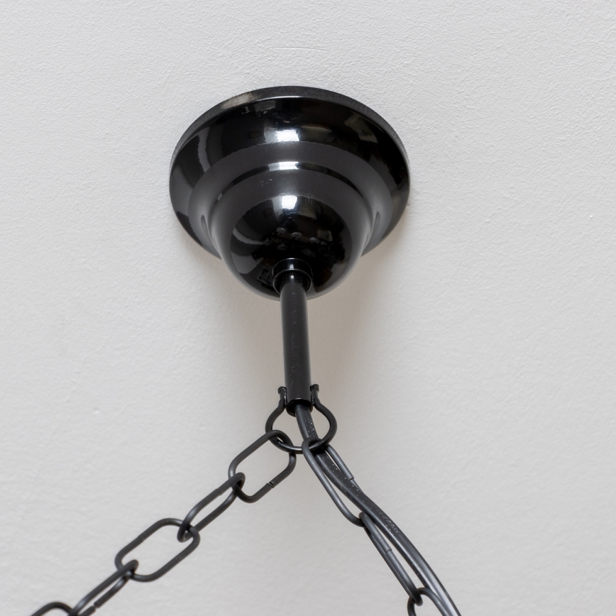 Brilagi - Suspension chaîne ROATA 2xE14/40W/230V hêtre/noyer