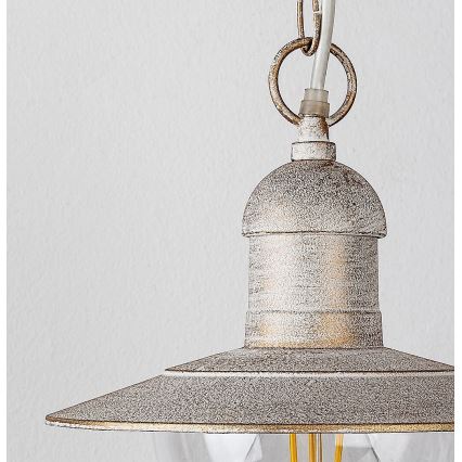 Brilagi - Suspension d'extérieur MOLDE 1xE27/60W IP44 blanc/patine