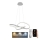 Brilagi - Suspension filaire à intensité variable COSMOWAVE LED/70W/230V 3000-6500K argent + télécommande