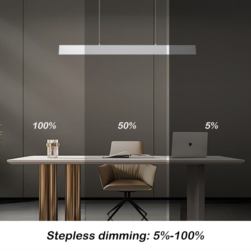 Brilagi - Suspension filaire à intensité variable SLIMLINE LED/40W/230V 3000-6000K blanc + Télécommande