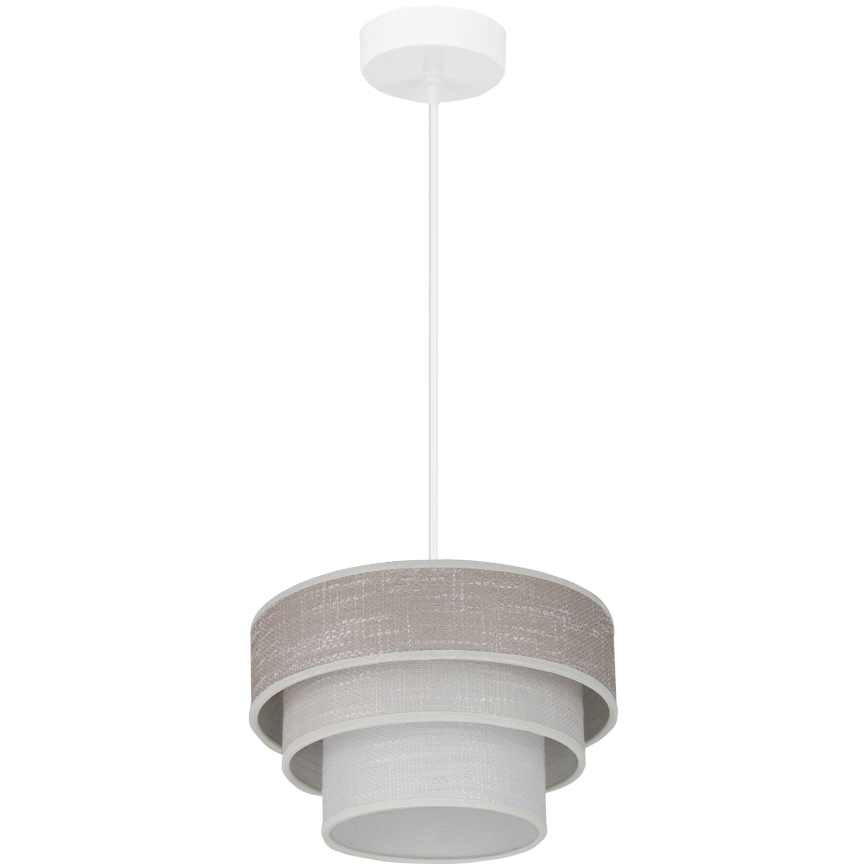 Brilagi - Suspension filaire ALASKA LUNETA 1xE27/15W/230V d. 25 cm gris/crème