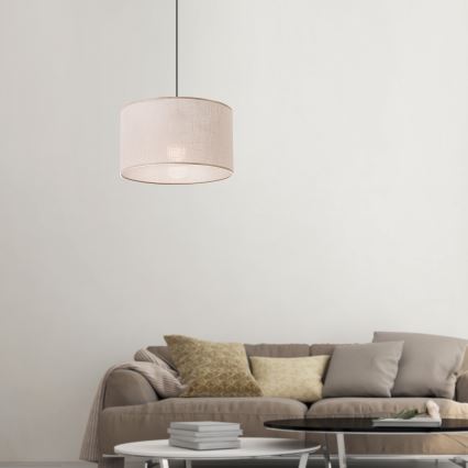 Brilagi - Suspension filaire ANTHONY 1xE27/60W/230V chêne/beige