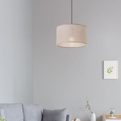 Brilagi - Suspension filaire ANTHONY 1xE27/60W/230V chêne/beige