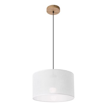 Brilagi - Suspension filaire ANTHONY 1xE27/60W/230V chêne/blanc