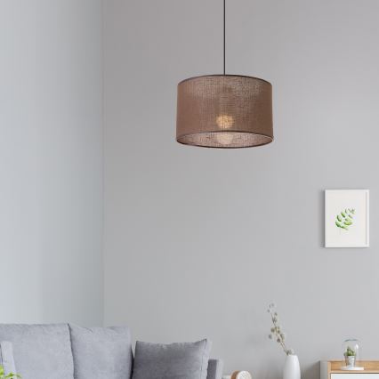 Brilagi - Suspension filaire ANTHONY 1xE27/60W/230V chêne/marron