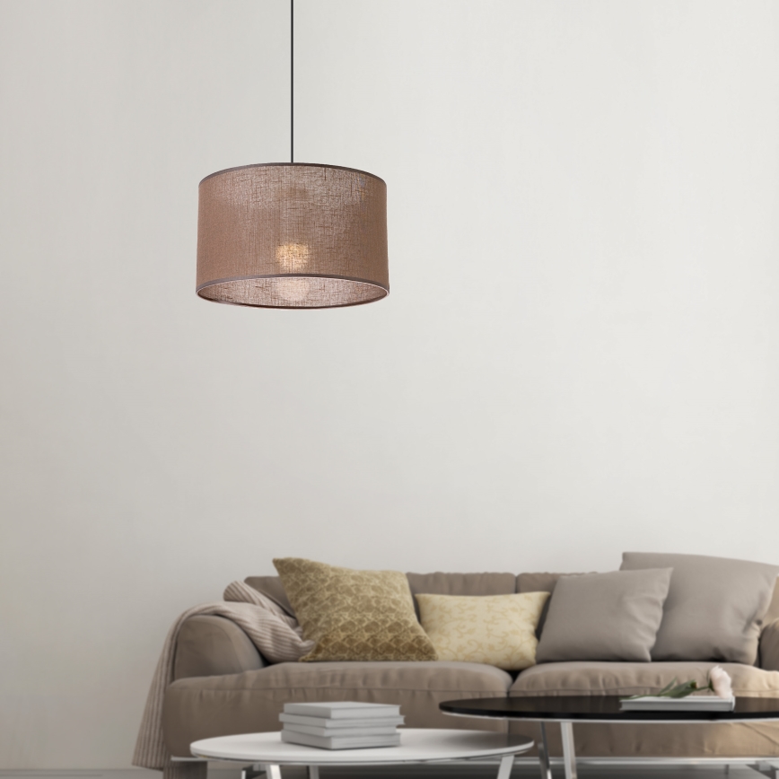 Brilagi - Suspension filaire ANTHONY 1xE27/60W/230V chêne/marron