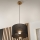 Brilagi - Suspension filaire ANTHONY 1xE27/60W/230V chêne/noir