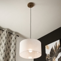 Brilagi - Suspension filaire ANTHONY 1xE27/60W/230V chêne noyer/blanc