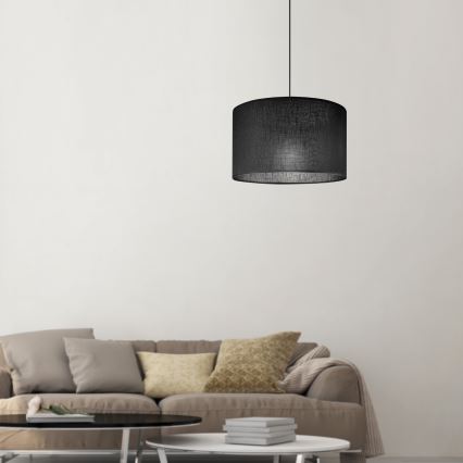 Brilagi - Suspension filaire ANTHONY 1xE27/60W/230V chêne noyer/noir