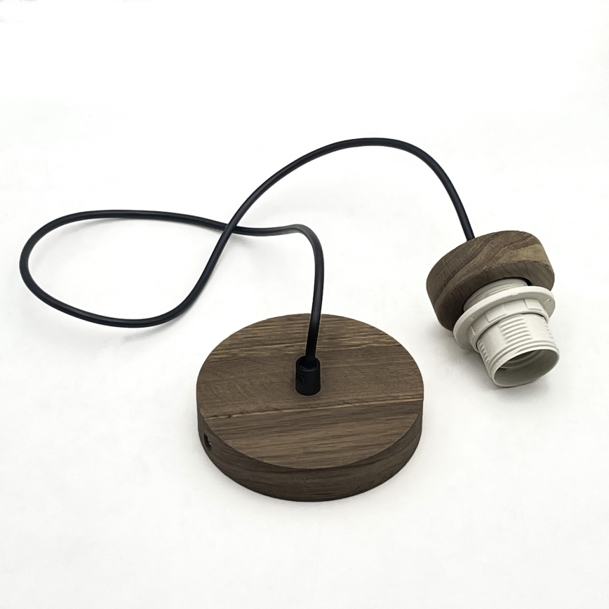Brilagi - Suspension filaire ANTHONY 1xE27/60W/230V chêne noyer/noir