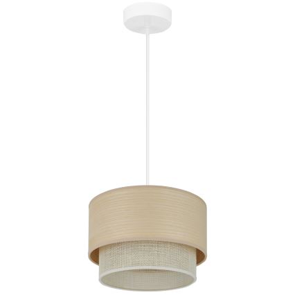 Brilagi - Suspension filaire ARIZONA BOHO 1xE27/15W/230V d. 25 cm beige/blanc