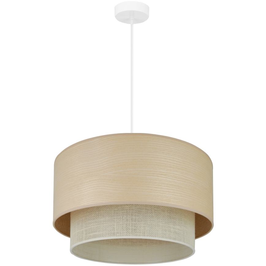 Brilagi - Suspension filaire ARIZONA BOHO 1xE27/15W/230V d. 45 cm beige/blanc