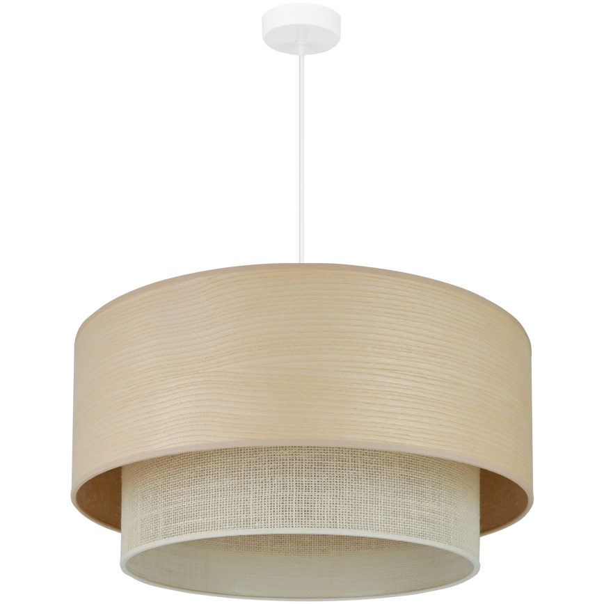 Brilagi - Suspension filaire ARIZONA BOHO 1xE27/15W/230V d. 60 cm beige/blanc