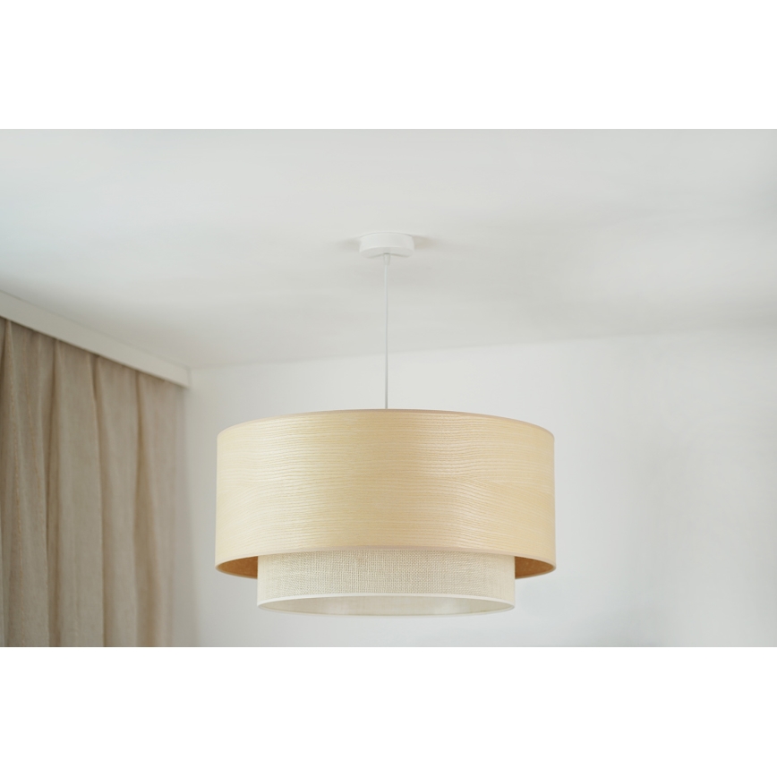 Brilagi - Suspension filaire ARIZONA BOHO 1xE27/15W/230V d. 60 cm beige/blanc