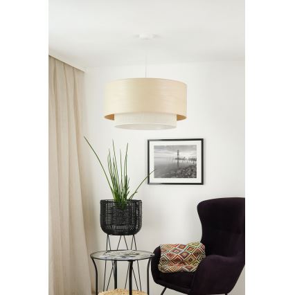 Brilagi - Suspension filaire ARIZONA BOHO 1xE27/15W/230V d. 60 cm beige/blanc