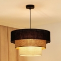 Brilagi - Suspension filaire ASPEN LUNETA 1xE27/15W/230V d. 45 cm noir/beige/crème