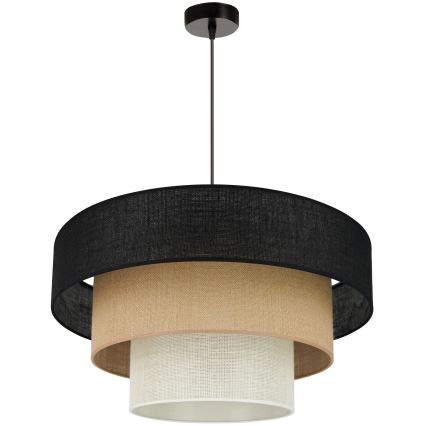 Brilagi - Suspension filaire ASPEN LUNETA 1xE27/15W/230V d. 60 cm noir/beige/crème