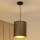 Brilagi - Suspension filaire BOSTON ROLLER 1xE27/15W/230V d. 21 cm paille marron/doré