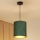 Brilagi - Suspension filaire BOSTON ROLLER 1xE27/15W/230V d. 21 cm paille vert/doré
