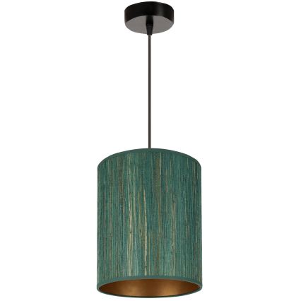 Brilagi - Suspension filaire BOSTON ROLLER 1xE27/15W/230V d. 21 cm paille vert/doré