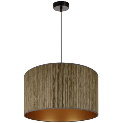 Brilagi - Suspension filaire BOSTON ROLLER 1xE27/15W/230V d. 45 cm paille marron/doré