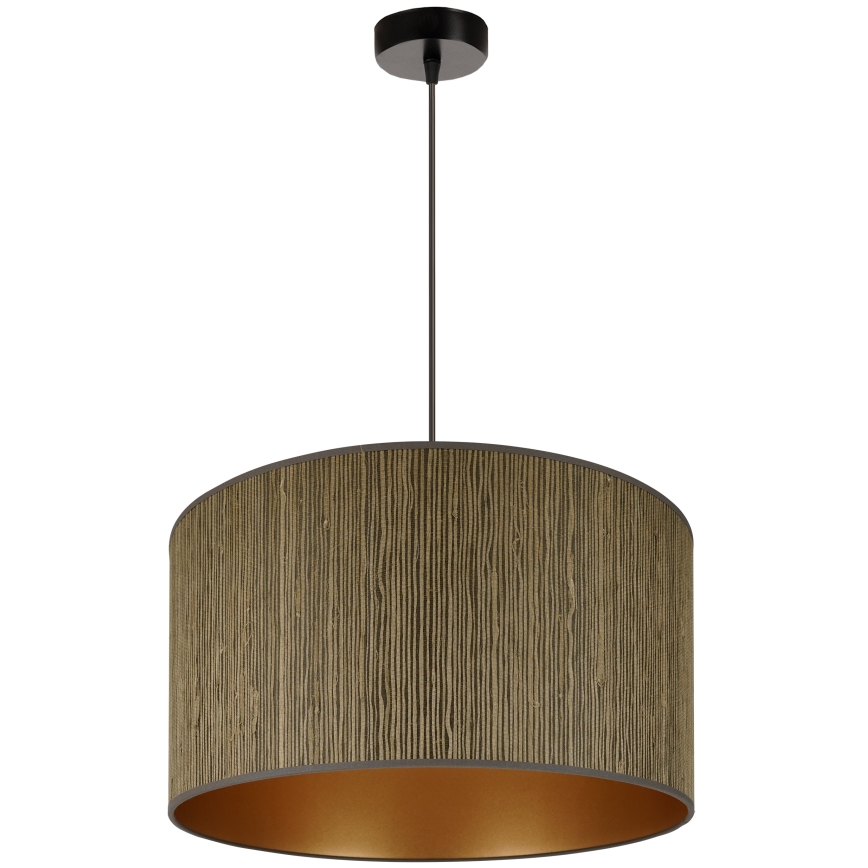 Brilagi - Suspension filaire BOSTON ROLLER 1xE27/15W/230V d. 45 cm paille marron/doré