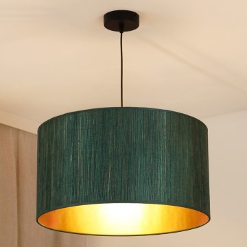 Brilagi - Suspension filaire BOSTON ROLLER 1xE27/15W/230V d. 45 cm paille vert/doré