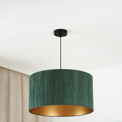 Brilagi - Suspension filaire BOSTON ROLLER 1xE27/15W/230V d. 45 cm paille vert/doré