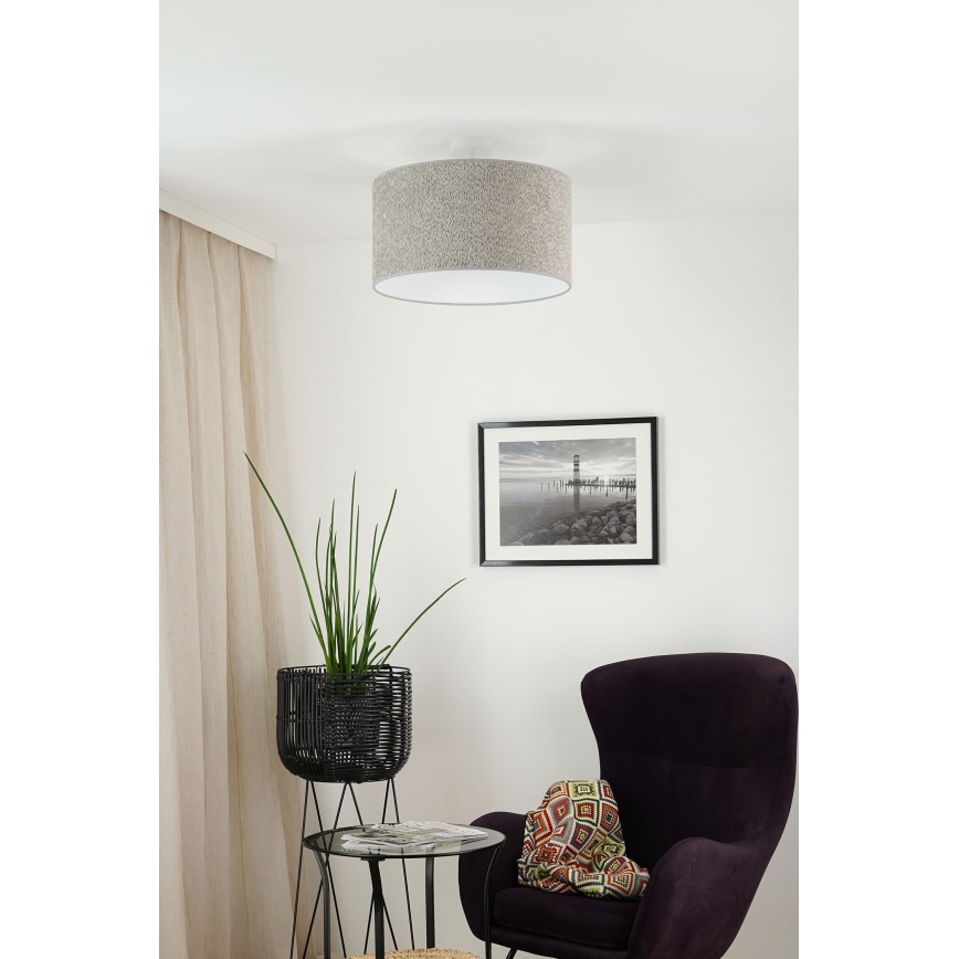 Brilagi - Suspension filaire BOUCLE ROLLER 1xE27/15W/230V d. 45 cm gris