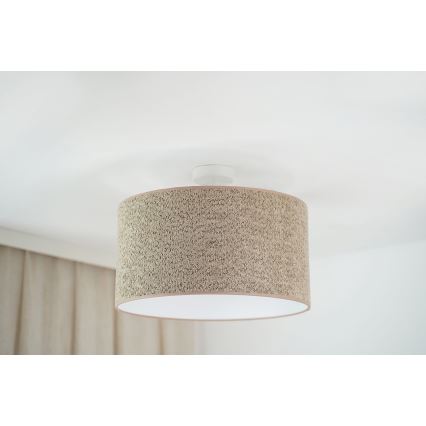 Brilagi - Suspension filaire BOUCLE ROLLER 1xE27/15W/230V d. 45 cm marron