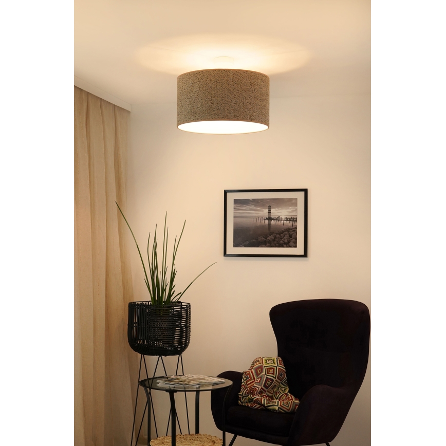 Brilagi - Suspension filaire BOUCLE ROLLER 1xE27/15W/230V d. 45 cm marron
