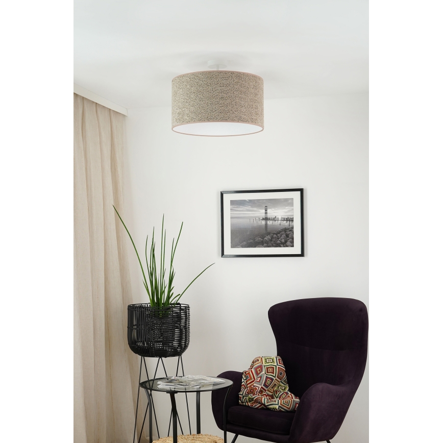Brilagi - Suspension filaire BOUCLE ROLLER 1xE27/15W/230V d. 45 cm marron