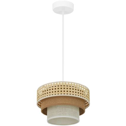 Brilagi - Suspension filaire CEDAR LUNETA 1xE27/15W/230V d. 25 cm beige/marron/crème