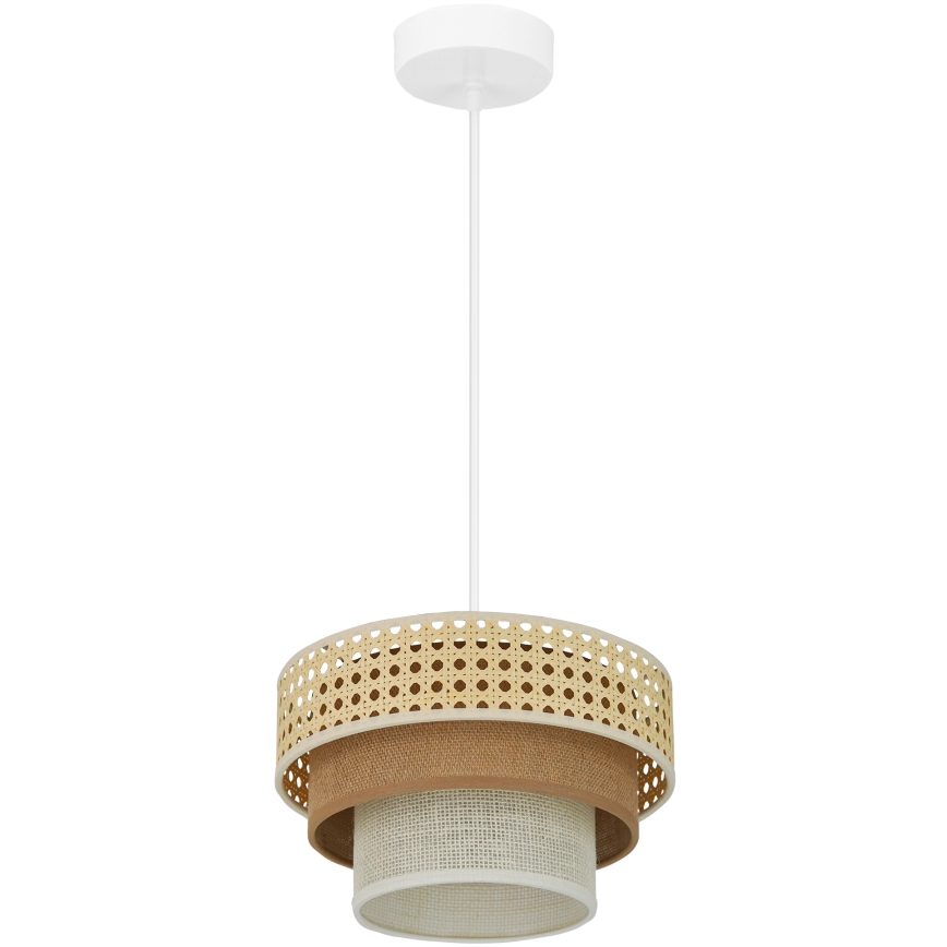 Brilagi - Suspension filaire CEDAR LUNETA 1xE27/15W/230V d. 25 cm beige/marron/crème