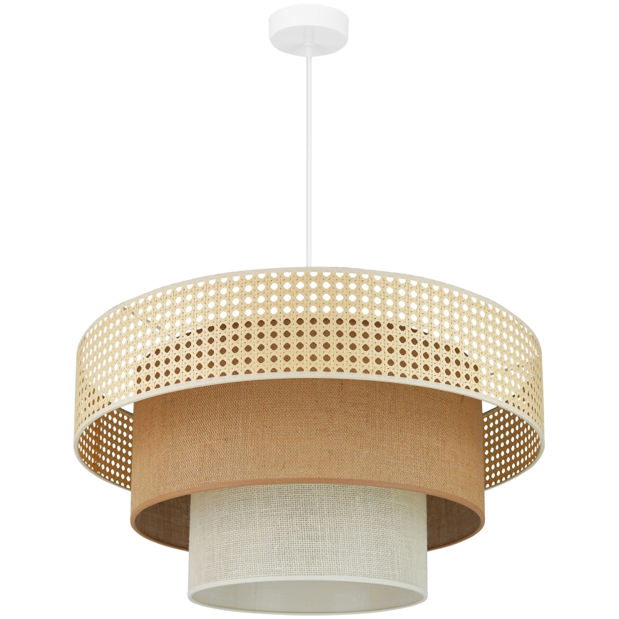 Brilagi - Suspension filaire CEDAR LUNETA 1xE27/15W/230V d. 60 cm beige/marron/crème