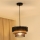 Brilagi - Suspension filaire DAKOTA LUNETA 1xE27/15W/230V d. 25 cm noir/beige