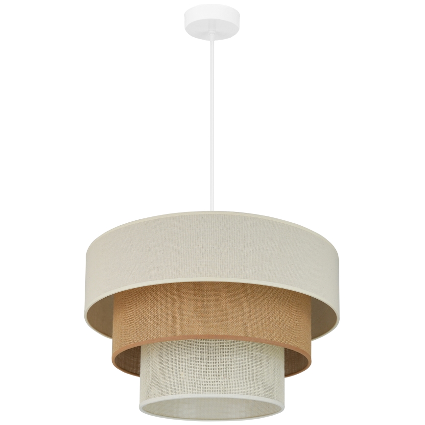 Brilagi - Suspension filaire DENVER LUNETA 1xE27/15W/230V d. 45 cm beige/marron/crème