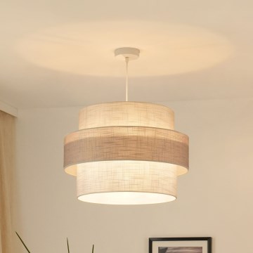 Brilagi - Suspension filaire DOVER SPACE 1xE27/15W/230V d. 50 cm gris/crème