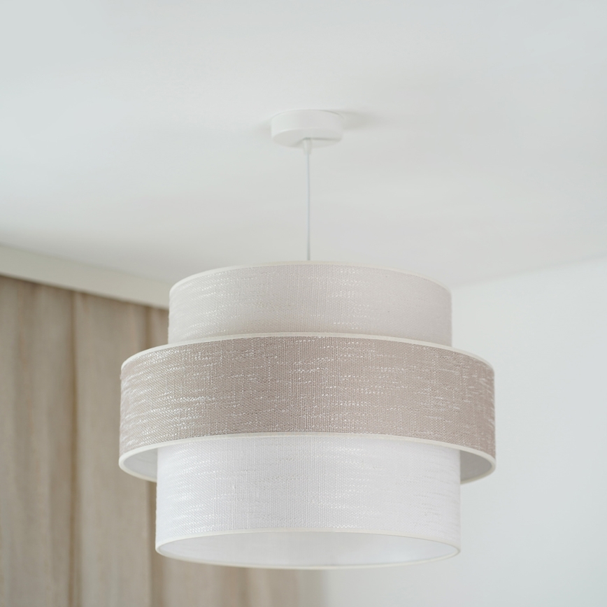 Brilagi - Suspension filaire DOVER SPACE 1xE27/15W/230V d. 50 cm gris/crème