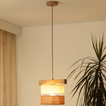 Brilagi - Suspension filaire FOREST 1xE27/15W/230V pin/beige/crème