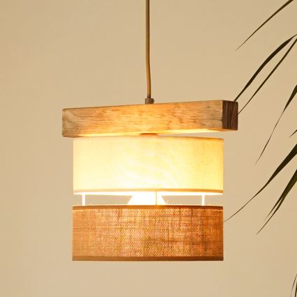 Brilagi - Suspension filaire FOREST 1xE27/15W/230V pin/beige/crème